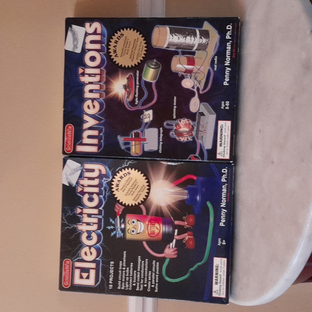 Science Wiz Electricity & Inventions Kits with Book NEW